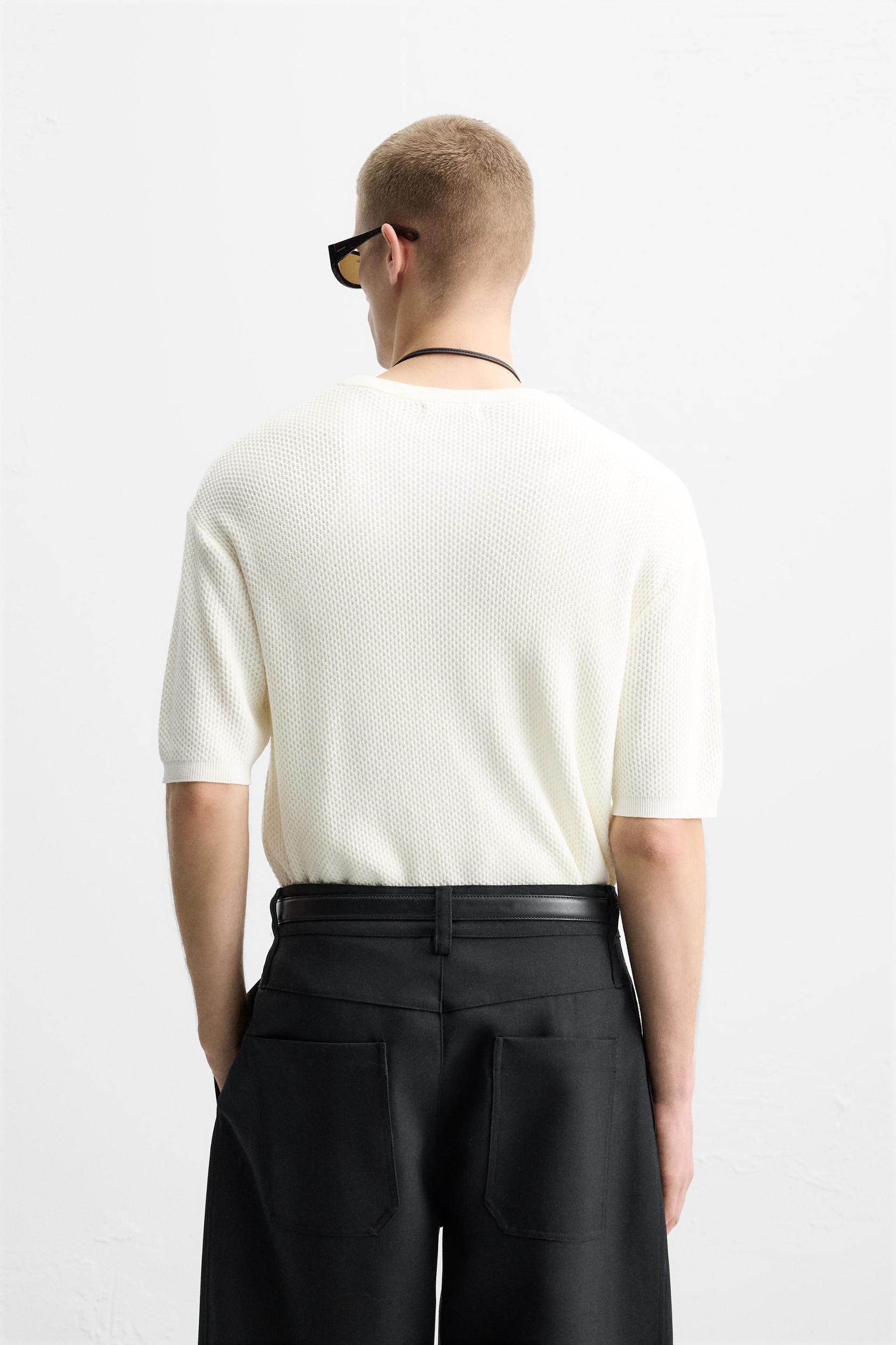 TEXTURED KNIT T-SHIRT Product Image