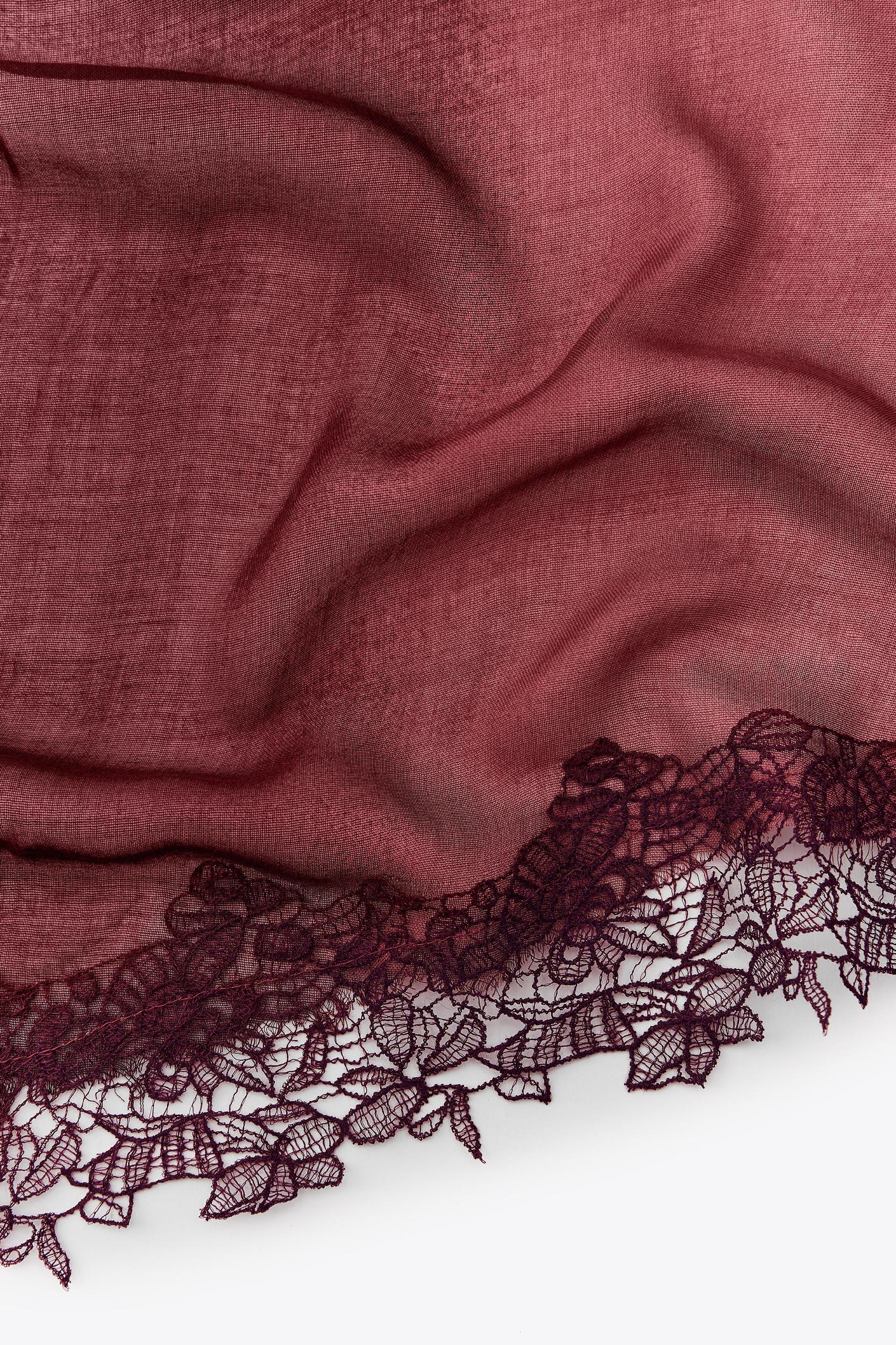 MODAL LACE SCARF Product Image