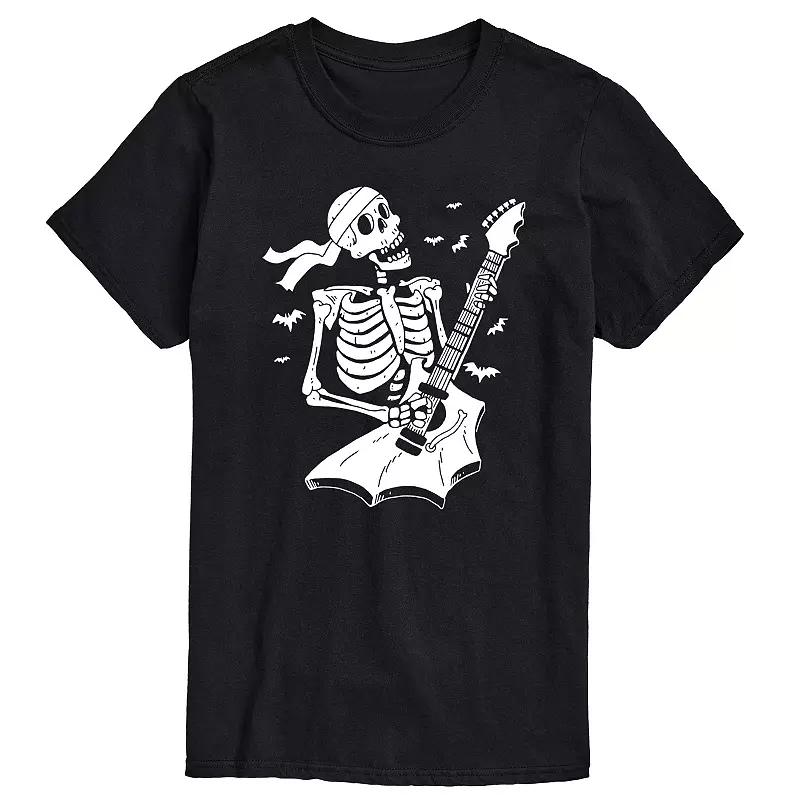Men's Skeleton Guitar Graphic Tee,  Product Image