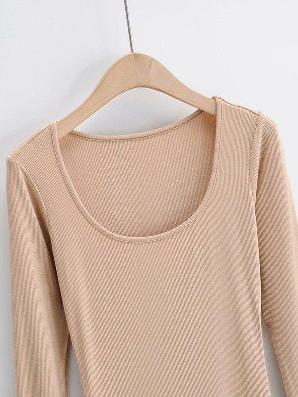 Long Sleeve Ribbed Maxi Dress Product Image