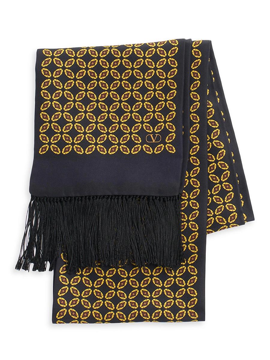 Mens Printed Fringe Scarf Product Image