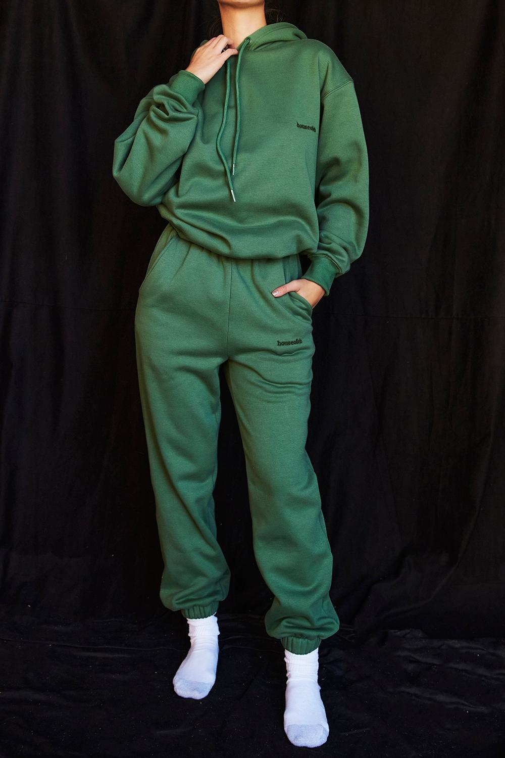 Sky  moss fleece back jogging trousers Product Image