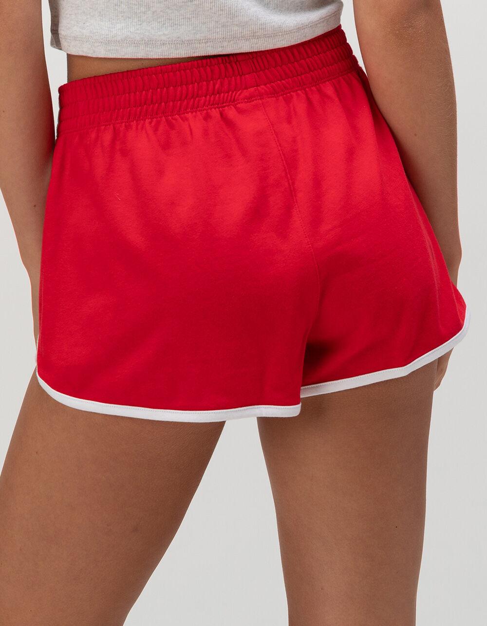 CHAMPION Womens Gym Shorts - RED Product Image