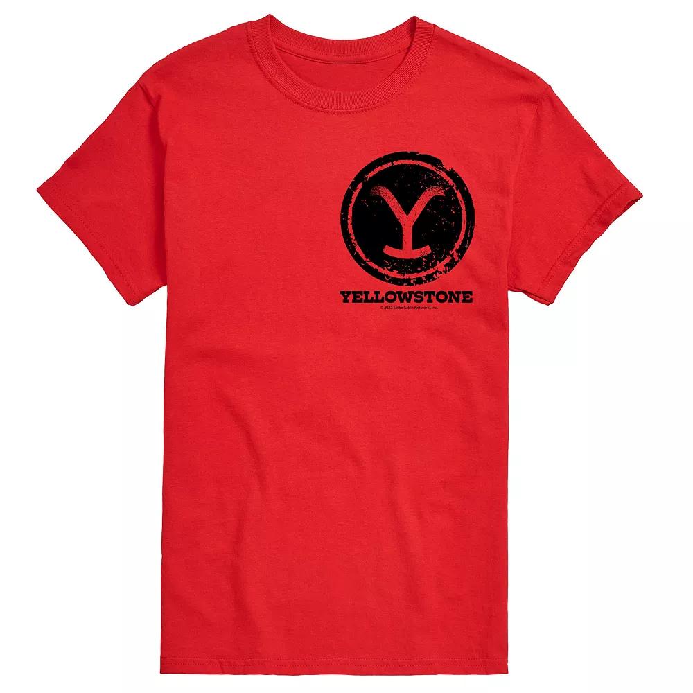Big & Tall Yellowstone Y Brand Stamp Tee, Men's,  Product Image