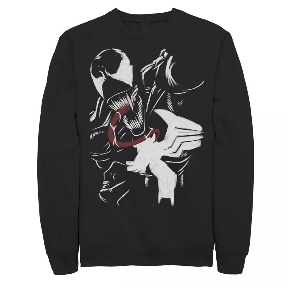 Men's Marvel Venom Close Up Roar Paint Art Fleece,  Product Image