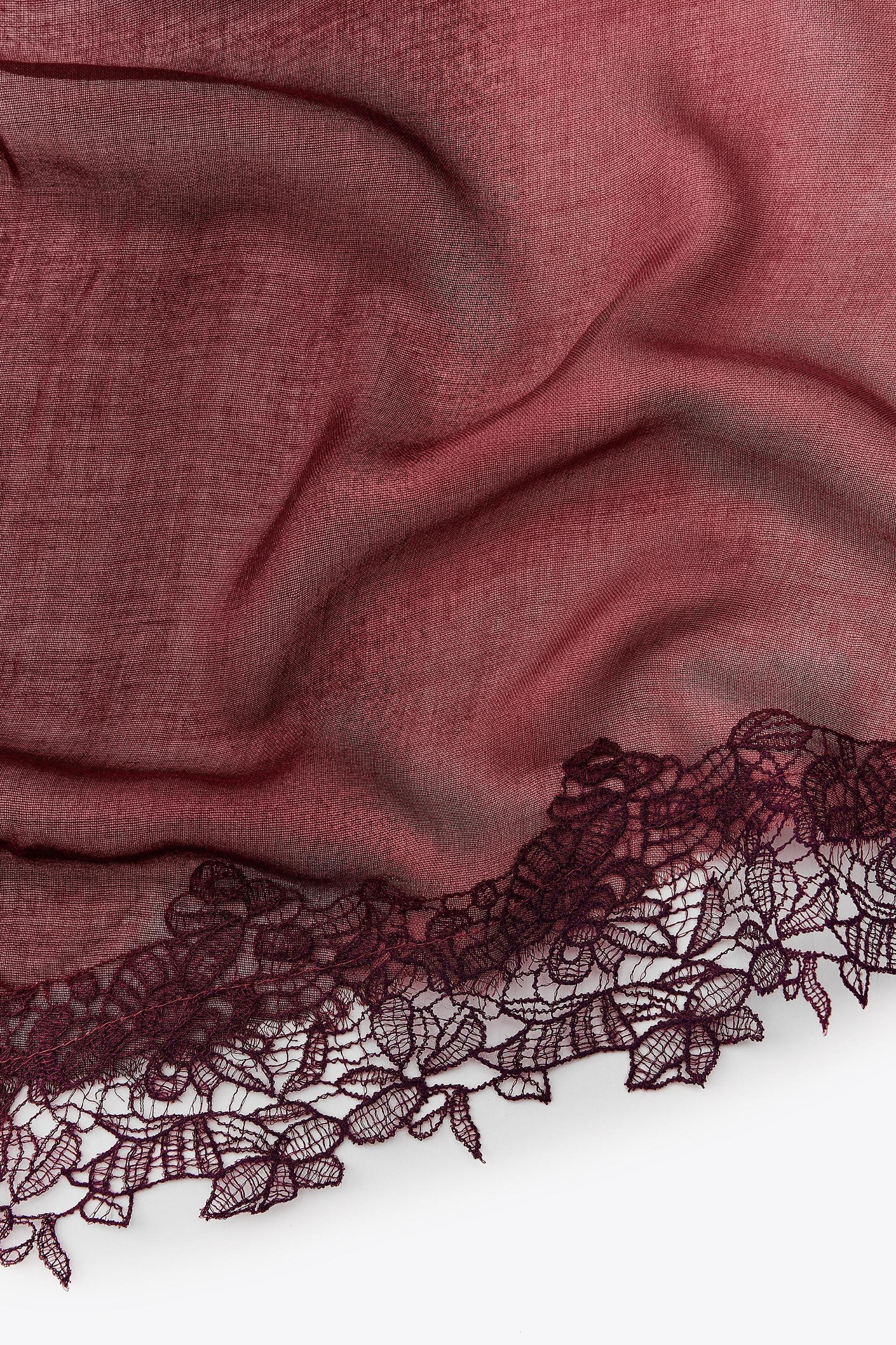 MODAL LACE SCARF Product Image