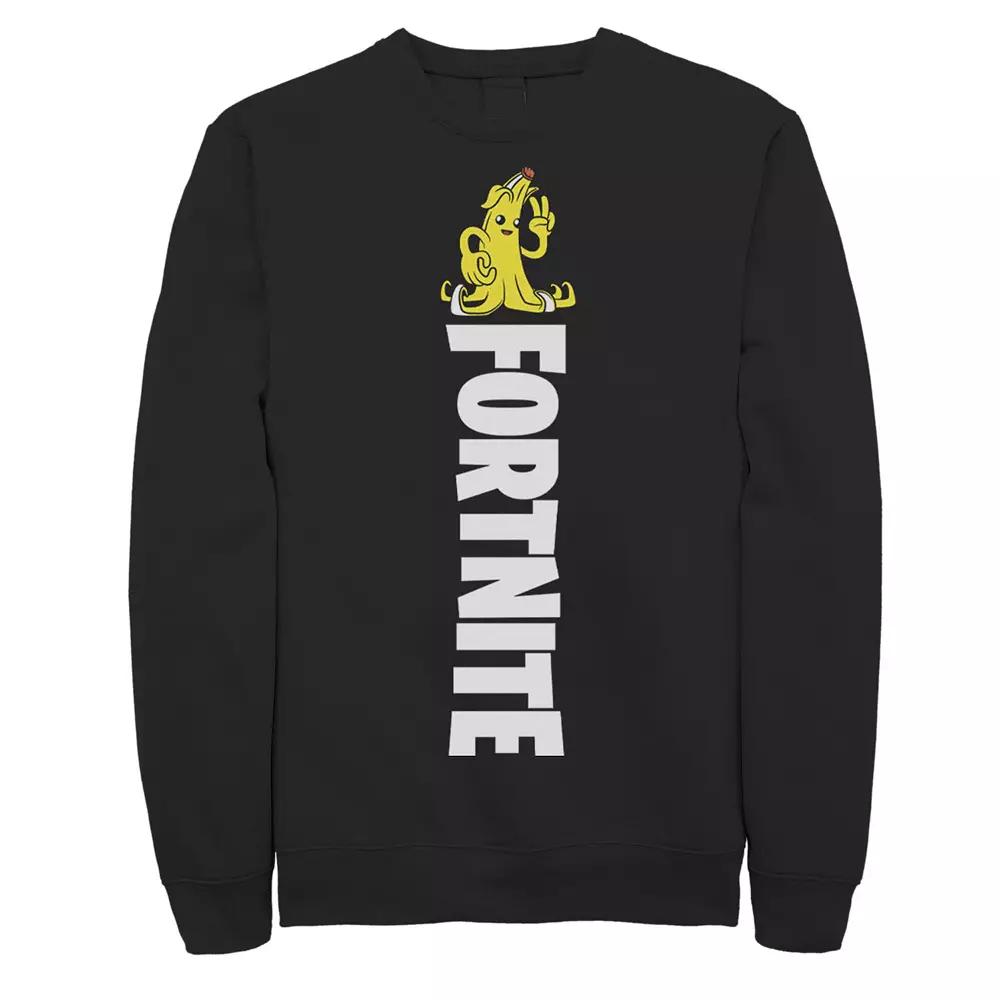 Men's Fortnite Peely Peace Sign Portrait Sweatshirt,  Product Image