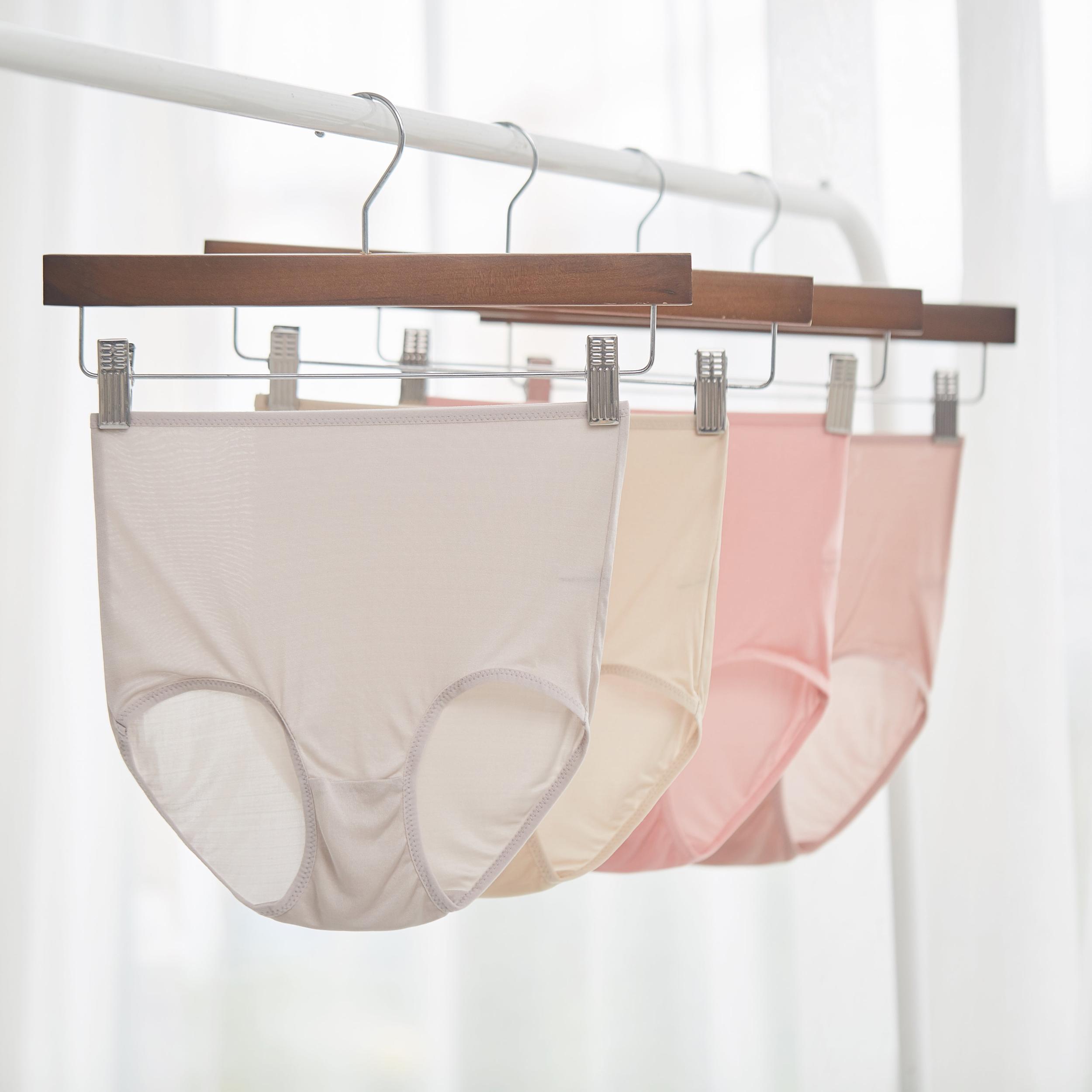 Knitted Silk High Rise French Cut Panties | Sparkling Rose | Shimmer Collection Product Image