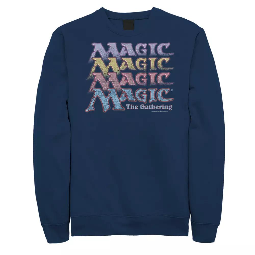 Big & Tall Magic: The Gathering Retro Logo Stack Sweatshirt, Men's,  Product Image