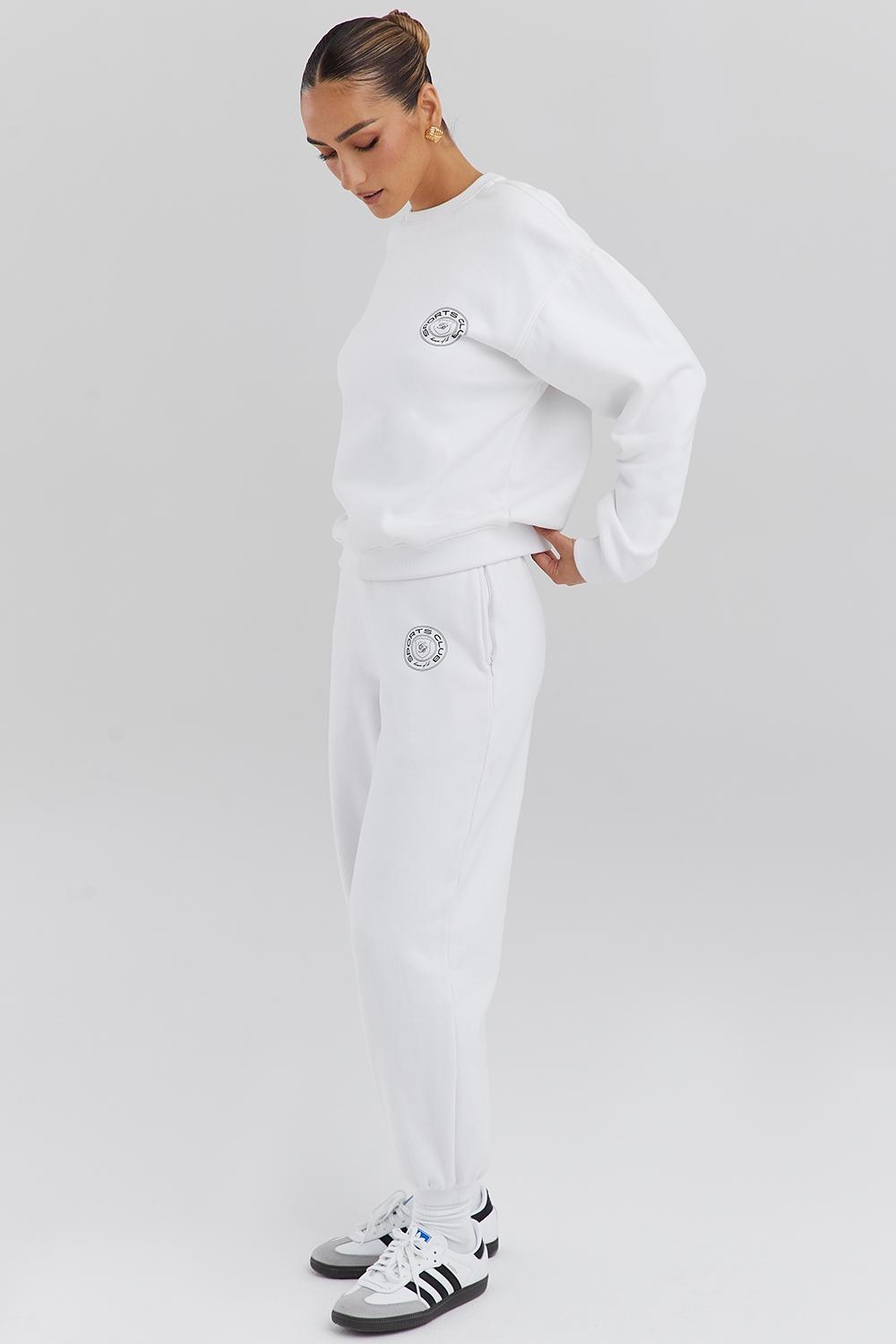 Coast  white fleece back jogging trousers Product Image