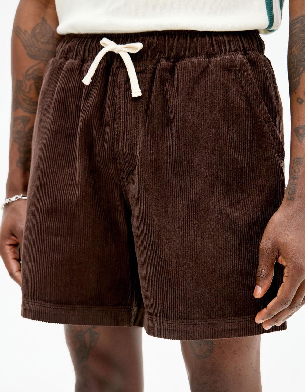 BDG Urban Outfitters Mens Cord Shorts - BROWN Product Image