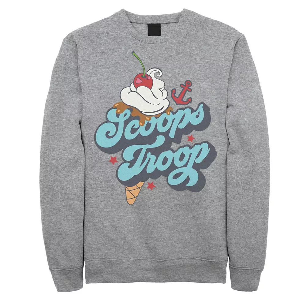 Men's Stranger Things Scoops Troop Logo Sweatshirt, Size: 3XL, Athletic Grey Product Image