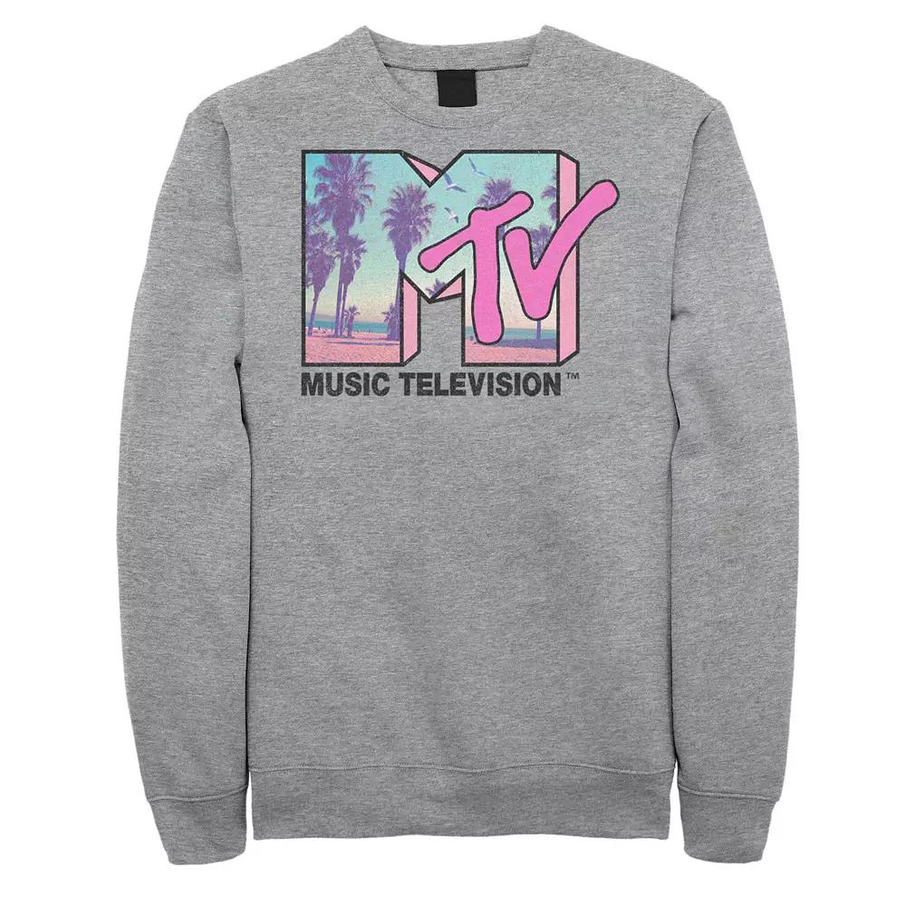 Big & Tall MTVBeach and Palm Tree Logo Sweatshirt, Men's,  Product Image