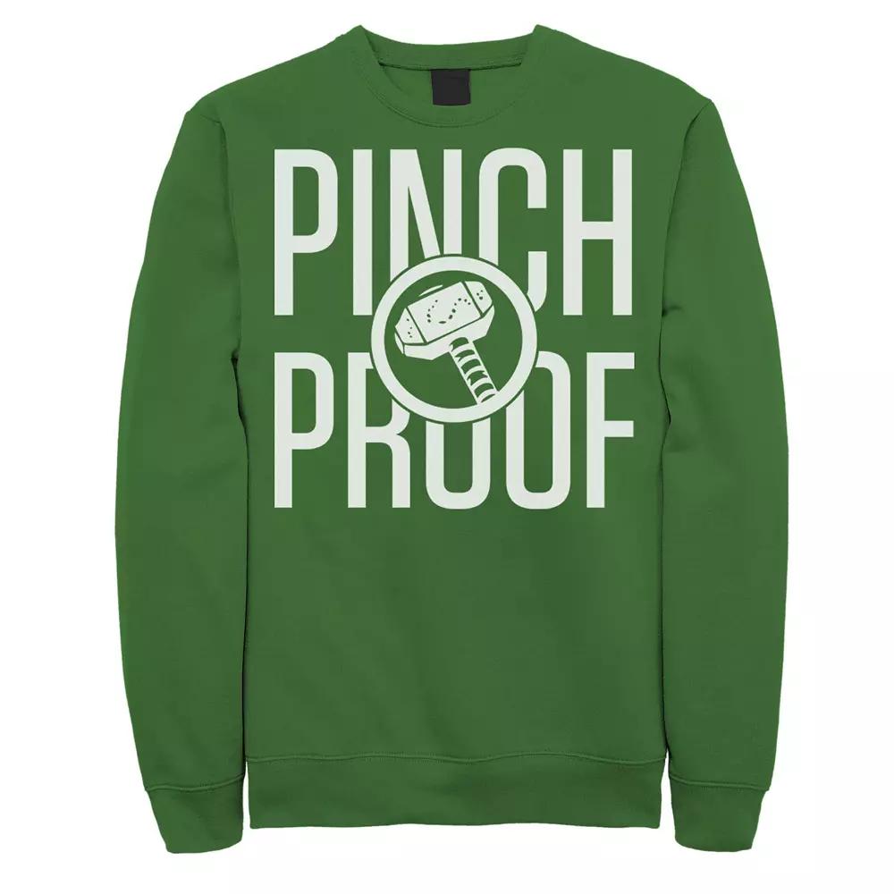 Men's Marvel Thor Pinch Proof St. Patrick's Day Sweatshirt, Size: XL, Kelly Product Image