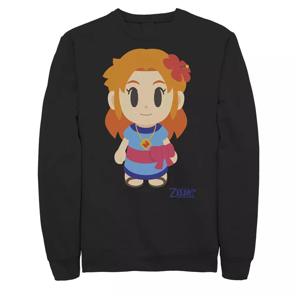 Men's Nintendo Legend Of Zelda Links Awakening Marin Chibi Style Graphic Fleece Pullover,  Product Image