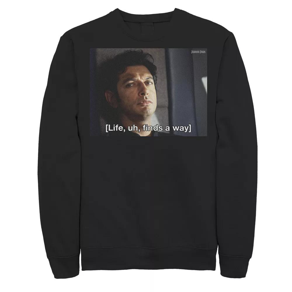 Men's Jurassic Park Life Finds A Way Goldblum Jeff Stare Sweatshirt,  Product Image