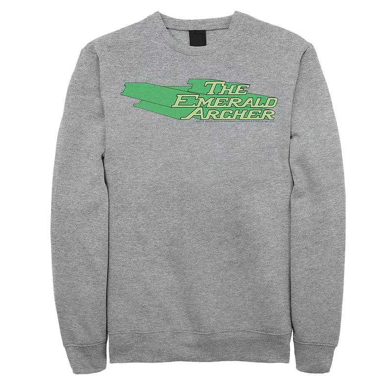 Men's DC Comics The Emerald Archer Text Poster Sweatshirt,  Product Image