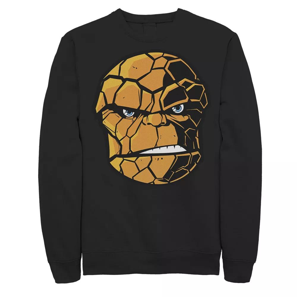Men's Marvel Fantastic Four The Thing Big Face Sweatshirt,  Product Image