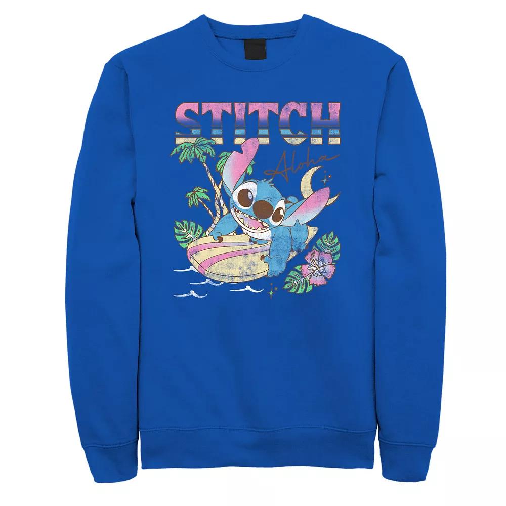 Men's Disney Lilo & Stitch Aloha Tropic Surf Stitch Sweatshirt,  Product Image
