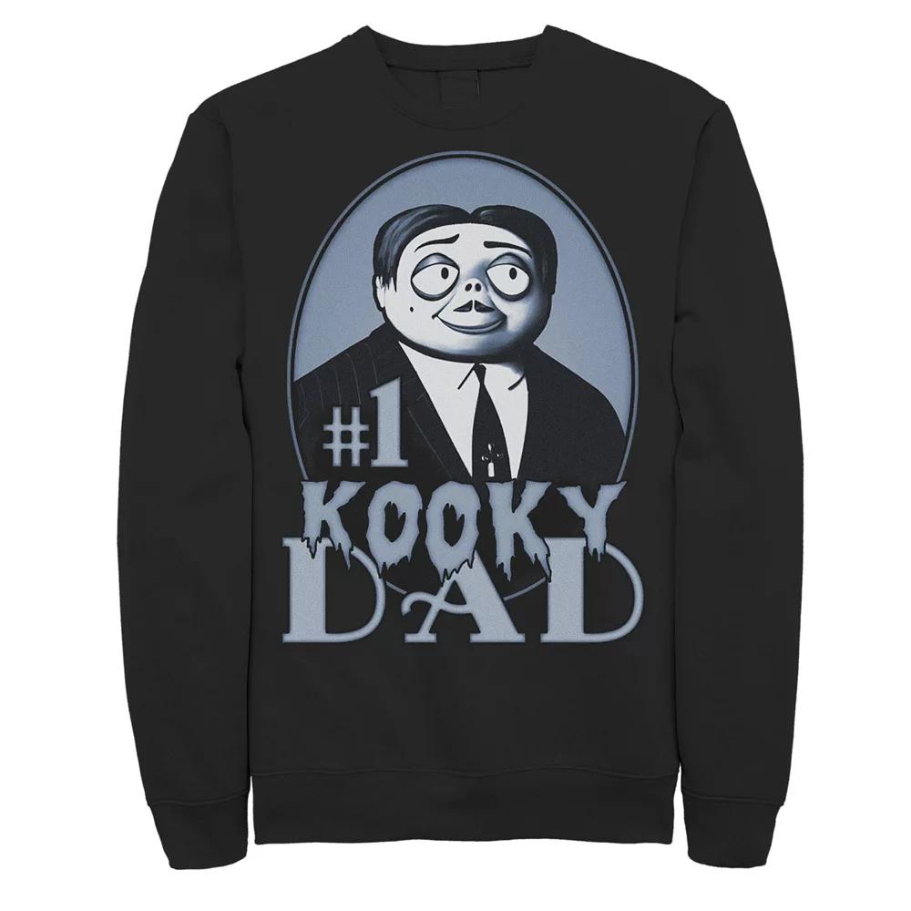 Men's The Addams Family Father's Day Gomez Number One Kooky Dad Sweatshirt, Size: Medium, Black Product Image