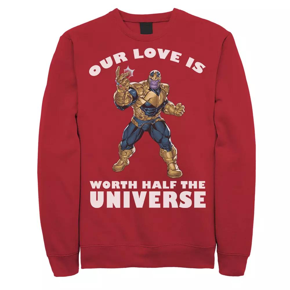 Men's Marvel Universally Loved Valentines Day Sweatshirt,  Product Image