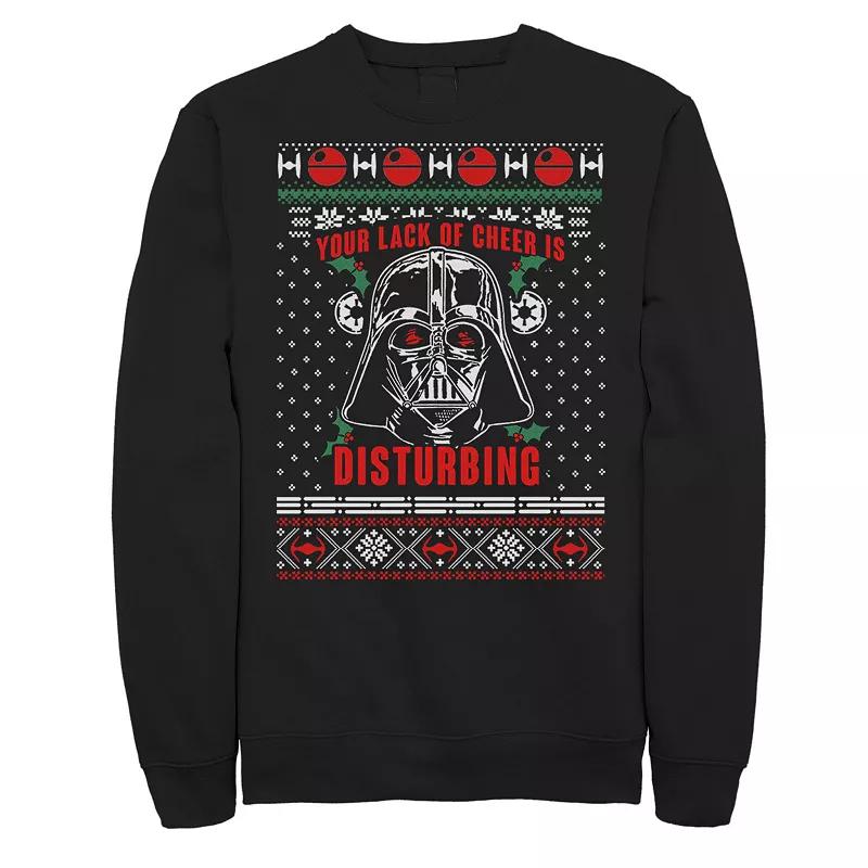 Men's Star Wars Vader Christmas Sweater Lack Of Cheer Sweatshirt,  Product Image