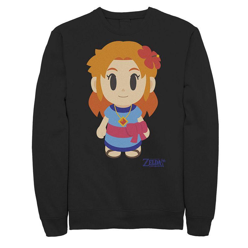 Men's Nintendo Legend Of Zelda Links Awakening Marin Chibi Style Graphic Fleece Pullover,  Product Image