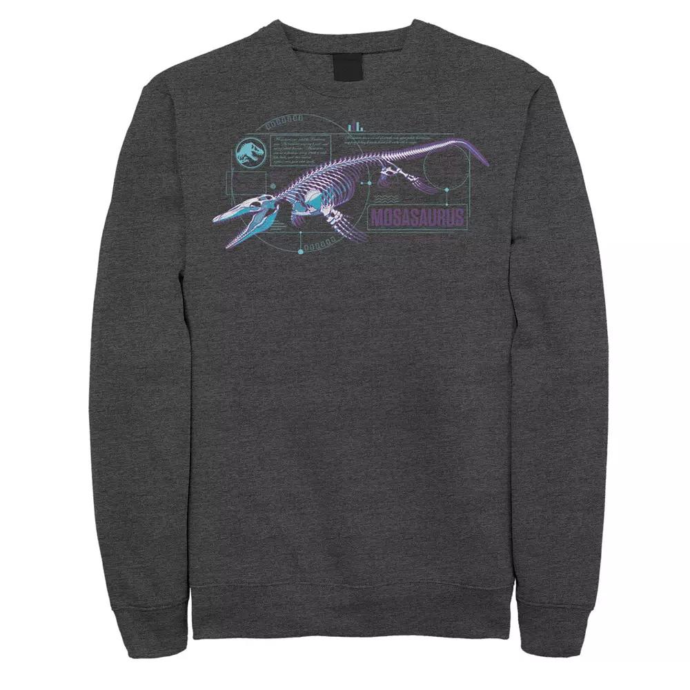 Men's Jurassic World Mosasaurus Skeleton X Ray Sweatshirt,  Product Image