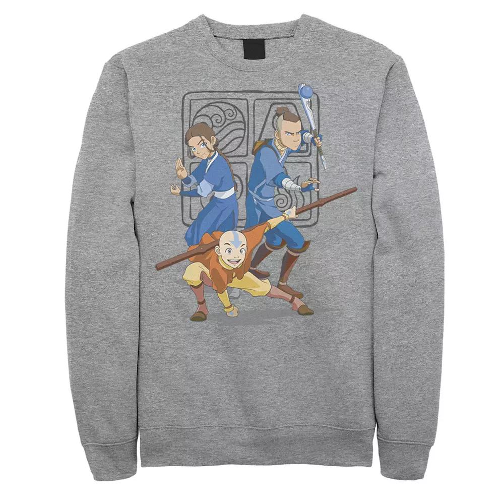Men's Nintendo Avatar The Last Airbender Main Cast Group Shot Fleece,  Product Image