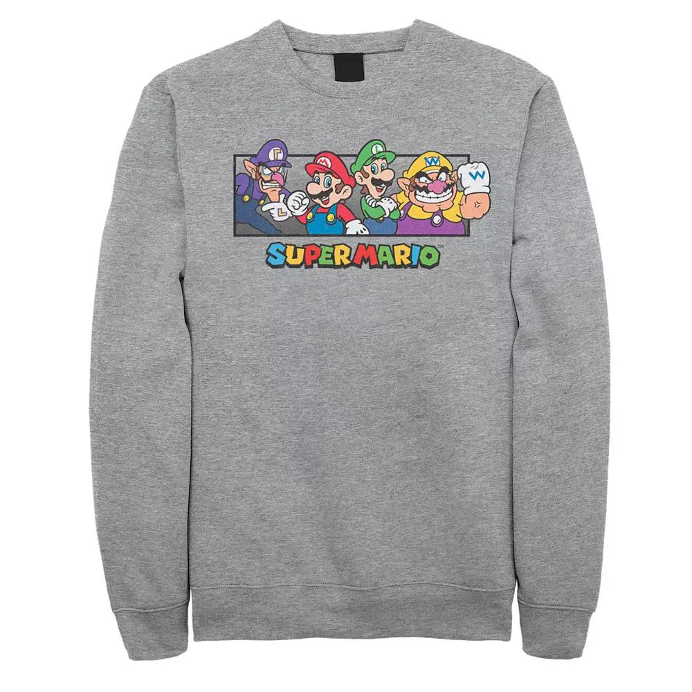 Men's Super Mario Bros. Character Collage Portrait Fleece,  Product Image