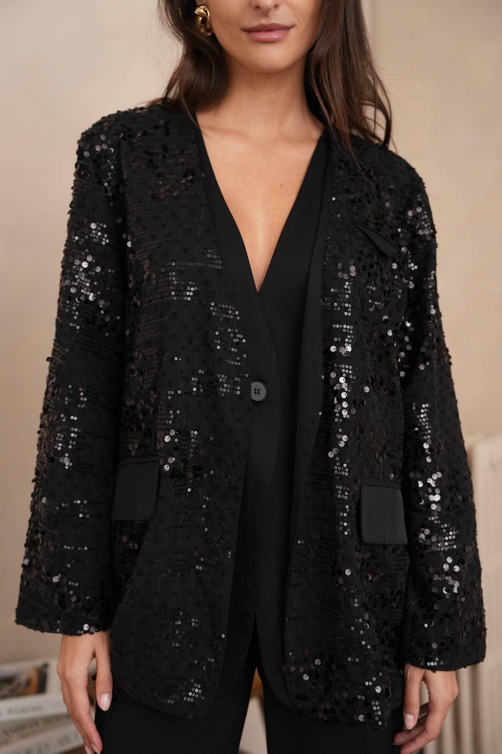 2-in-1 Sequin Vest Jacket Product Image