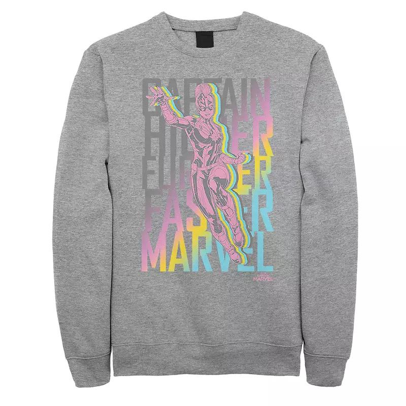 Men's Captain Marvel Fly Stacked Sweatshirt,  Product Image