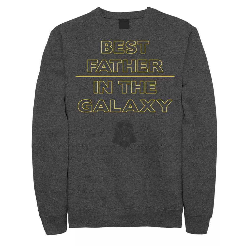 Men's Star Wars Darth Vader Best Father Galaxy Sweatshirt,  Product Image