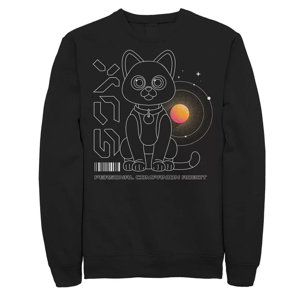 Disney / Pixar's Lightyear Sox Men's Personal Companion Robot Barcode Sweatshirt, Size: Large, Black Product Image