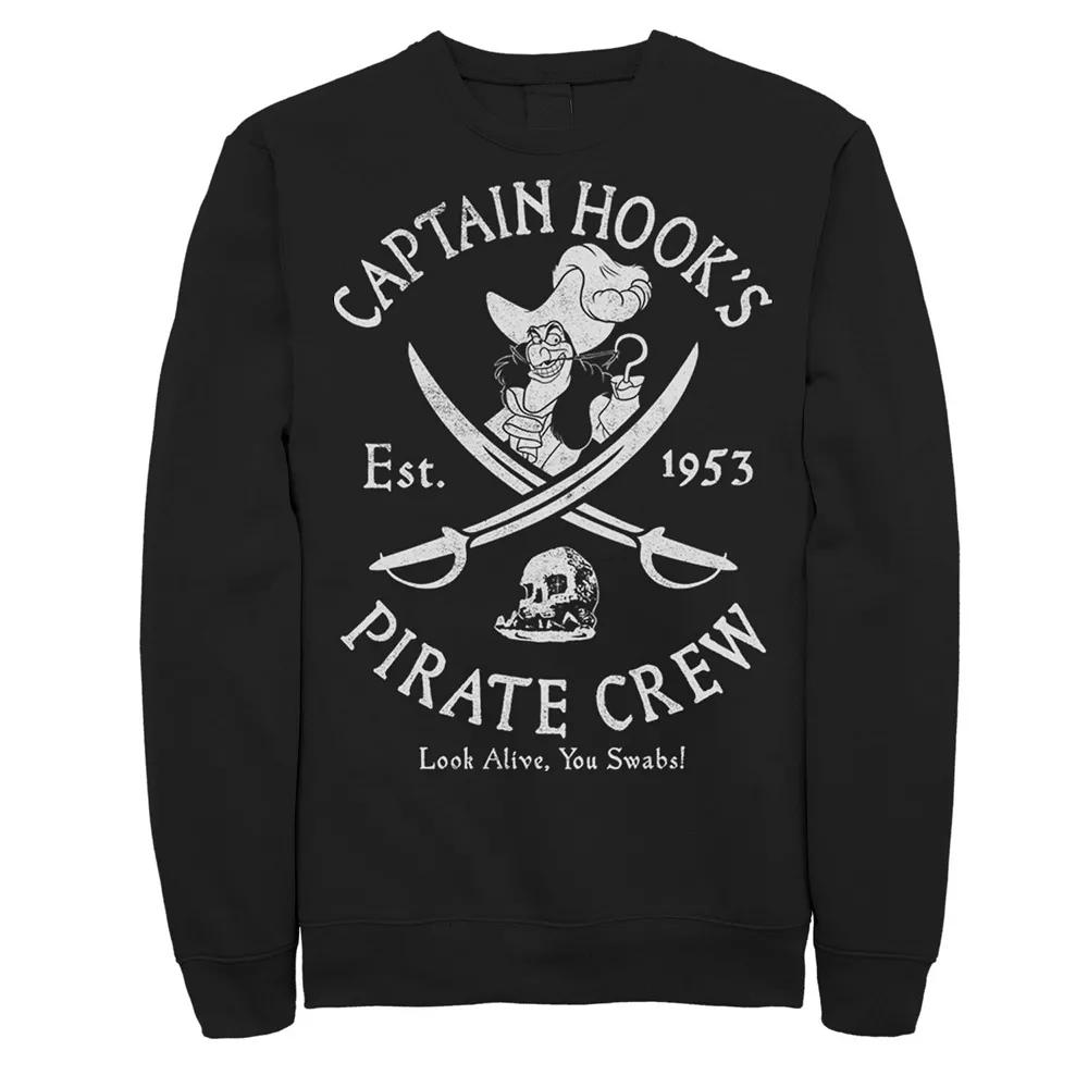 Disney's Peter Pan Men's Captain Hooks Pirate Crew Sweatshirt,  Product Image