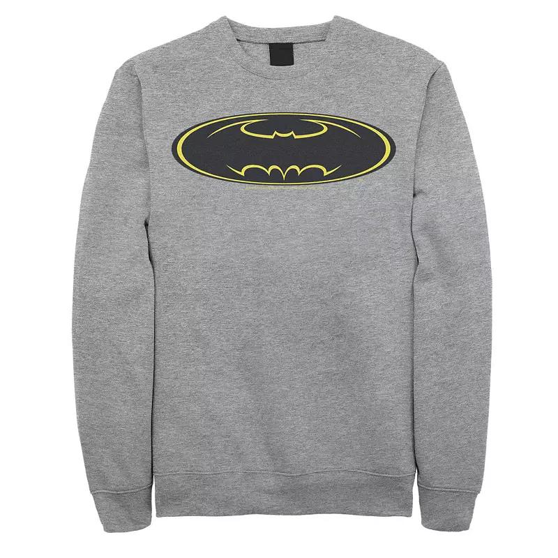 Men's DC Comics Batman Distressed Vintage Text Logo Sweatshirt,  Product Image