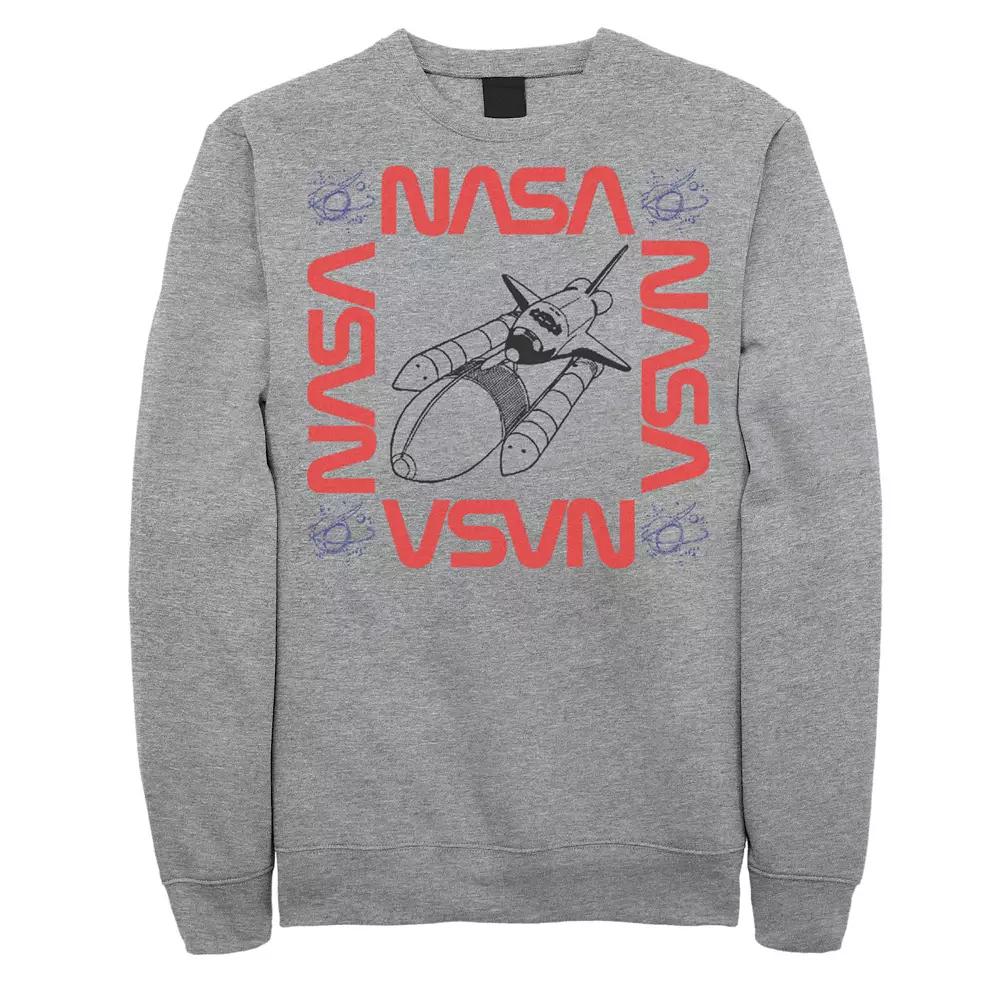 Men's NASA National Aeronautics Rocket Tee, Size: XL, Athletic Grey Product Image
