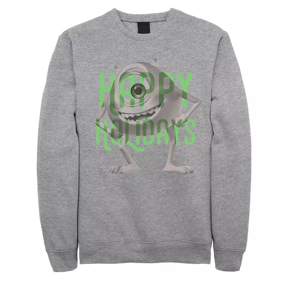 Men's Disney Pixar Monsters University Mike Happy Holidays Fleece,  Product Image