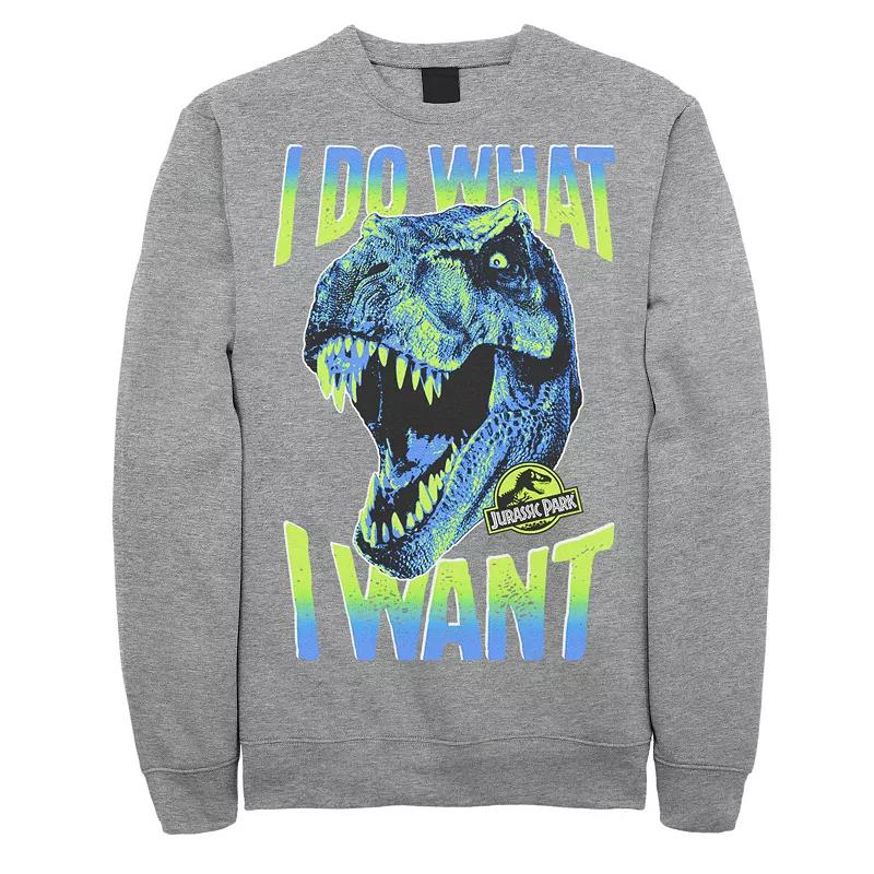 Men's Jurassic Park T-Rex I Do What I Want Pullover Sweatshirt,  Product Image