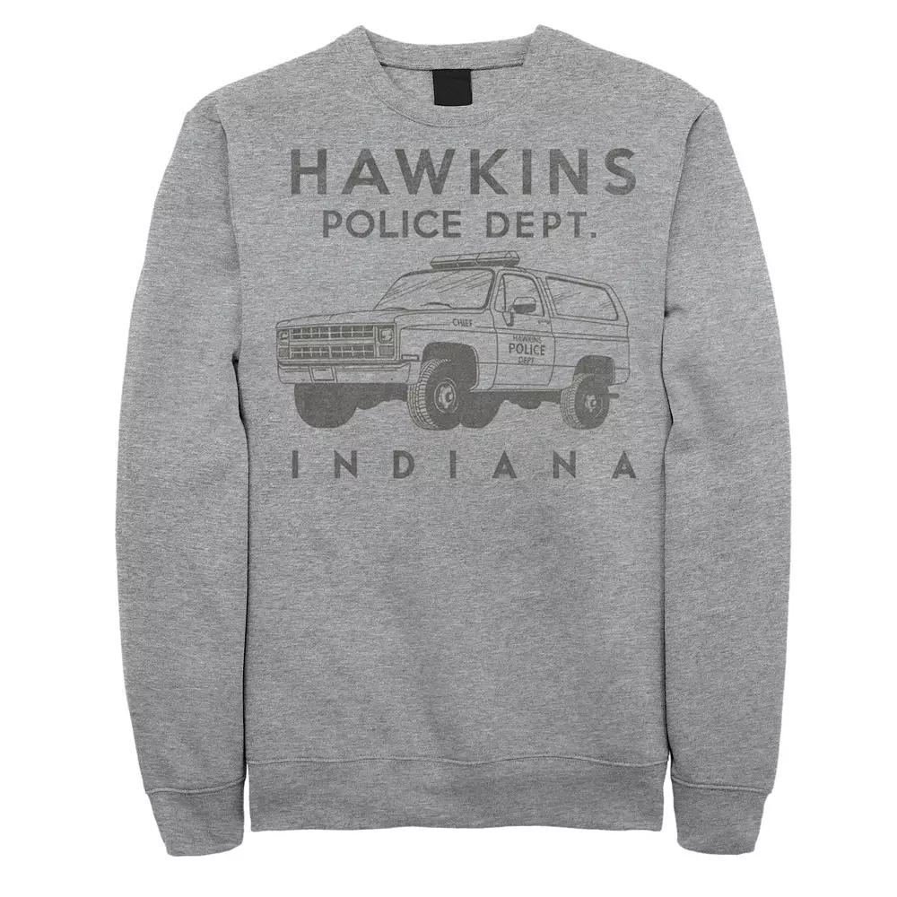 Men's Stranger Things Hawkins Police Dept. Indiana Sweatshirt,  Product Image