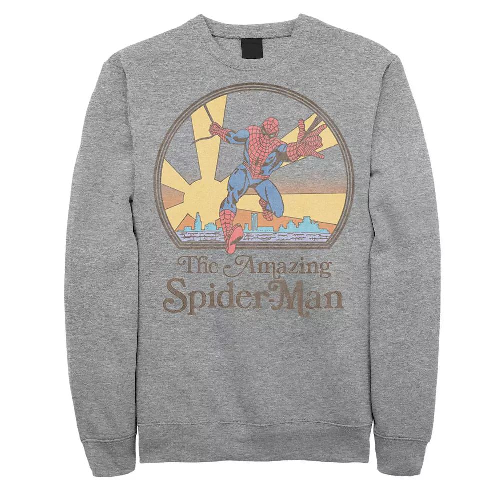 Men's Marvel Spider-Man Vintage 70's Sweatshirt,  Product Image