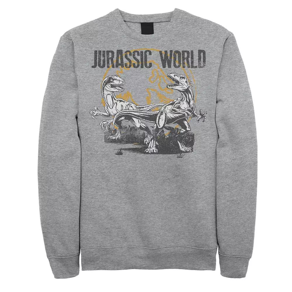 Men's Jurassic World Distressed Raptor Battle Sweatshirt,  Product Image