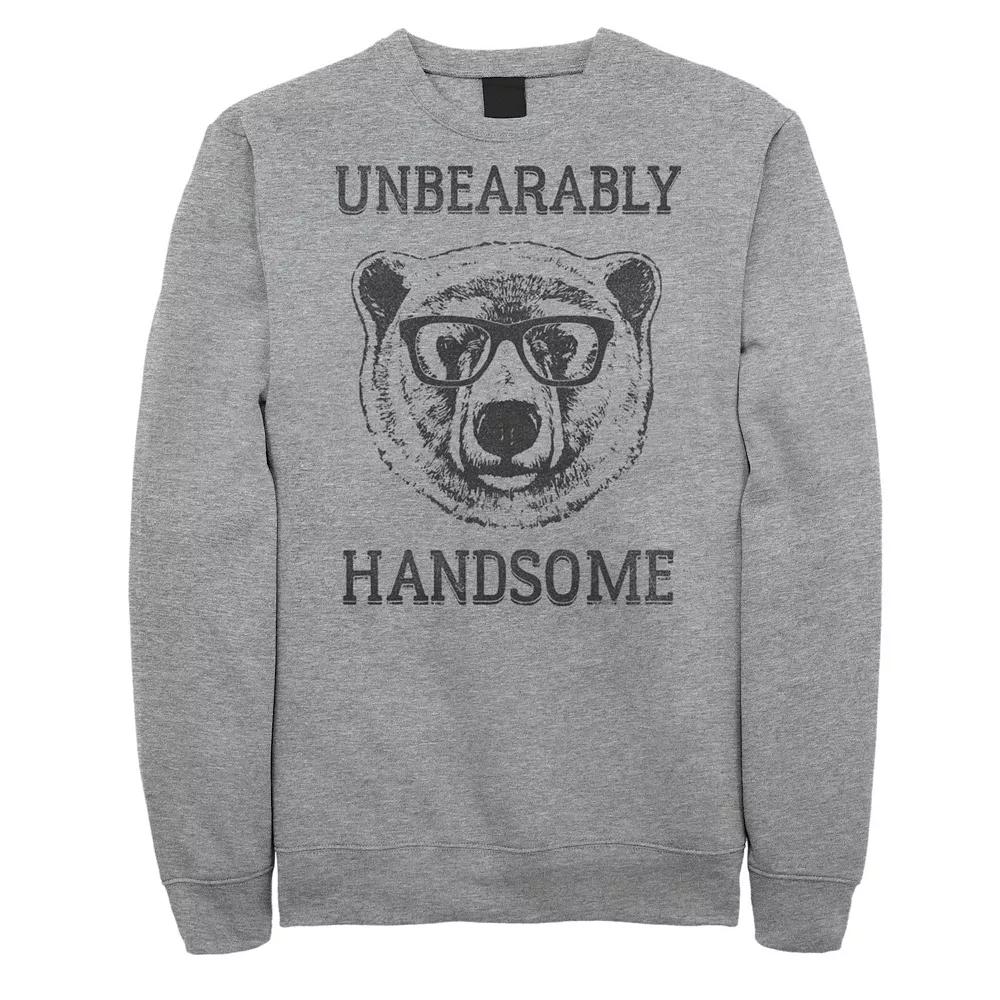 Men's Unbearably Hand Graphic Fleece Pullover,  Product Image