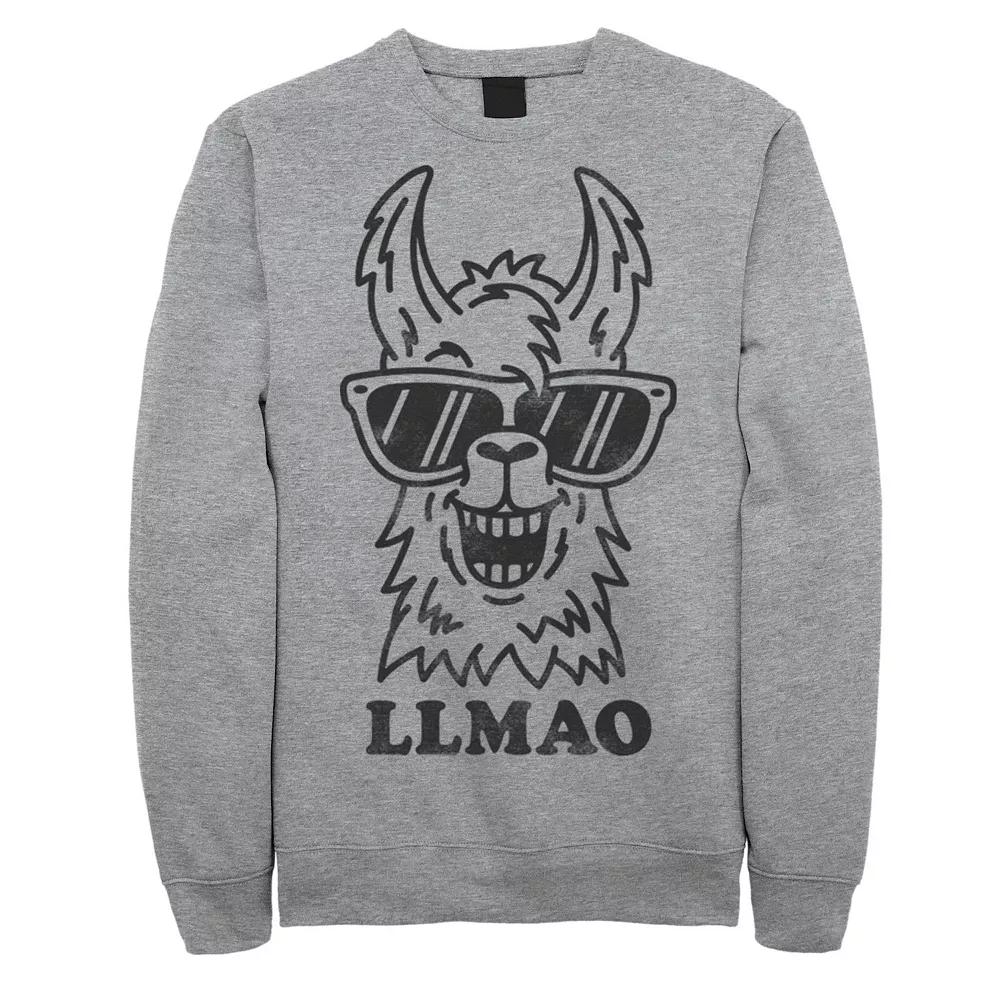 Men's Fifth Sun Llmao Llama Line Art Sweatshirt,  Product Image