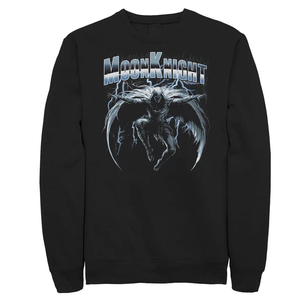 Big & Tall Marvel Moon Knight Leaping Knight Dark Rain Graphic Fleece, Men's,  Product Image