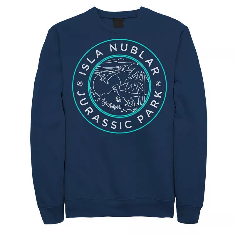 Men's Jurassic Park Isla Nublar Badge Retro Sweatshirt,  Product Image