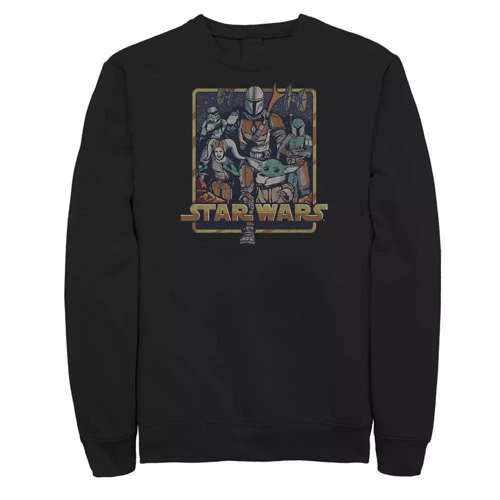 Big & Tall Star Wars The Mandalorian Mando's Team Group Shot Fleece Sweatshirt, Men's,  Product Image