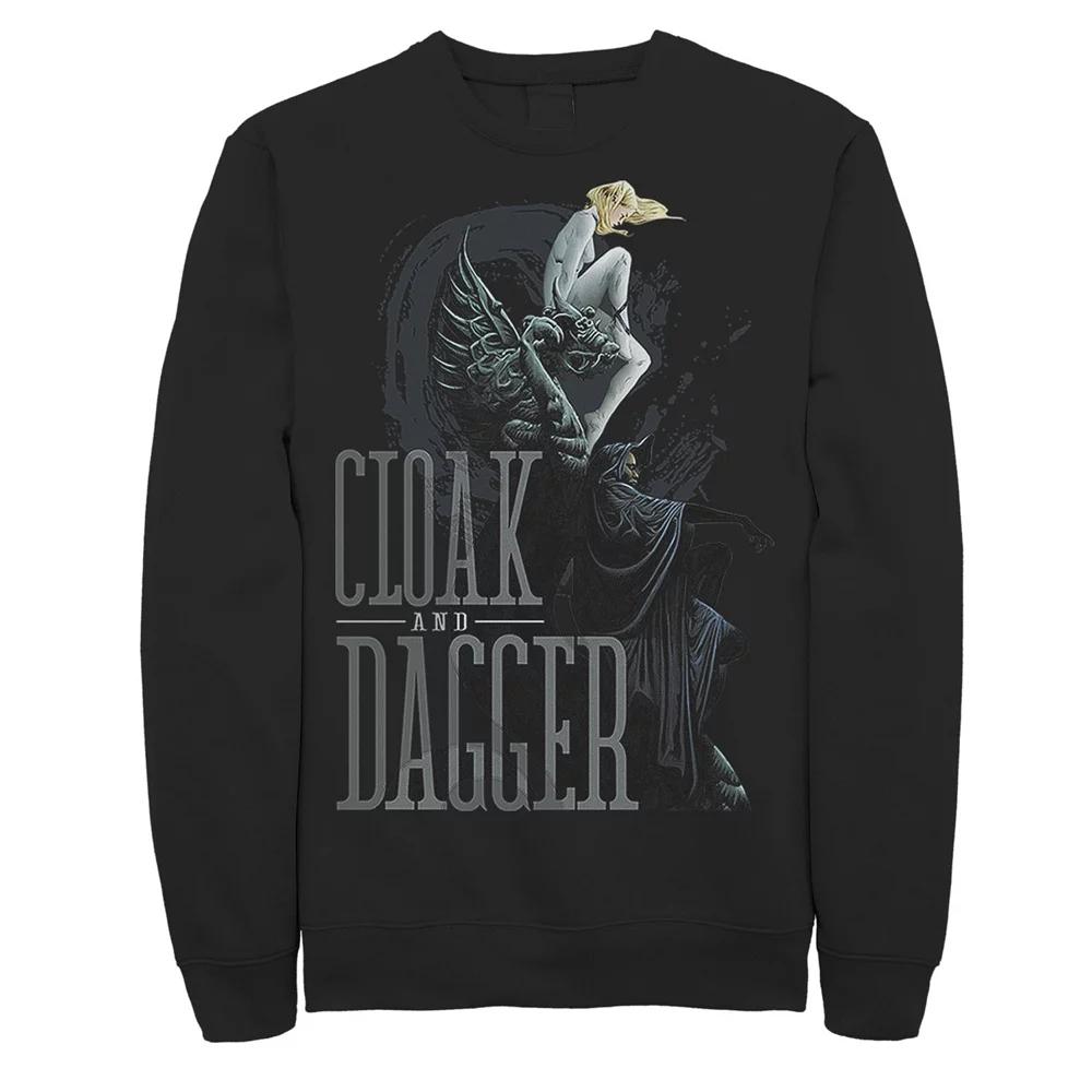Men's Marvel Cloak & Dagger Dragon Statue Sweatshirt,  Product Image