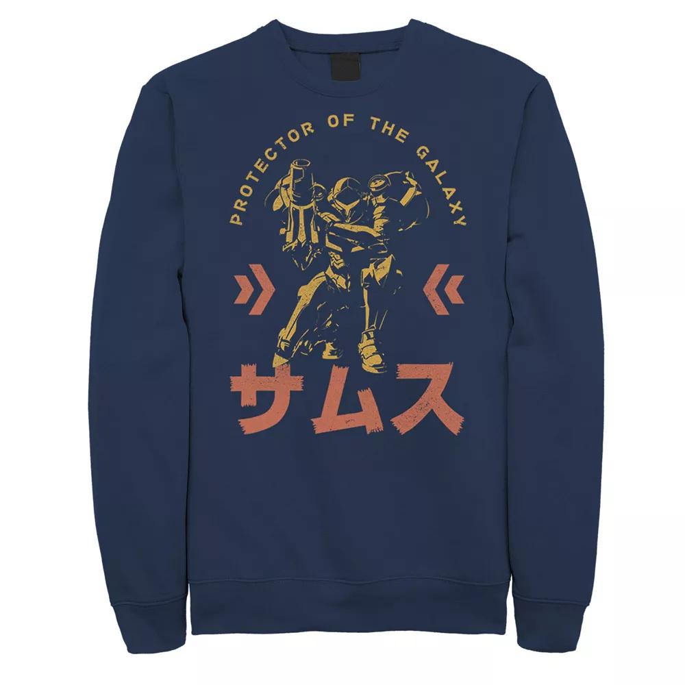 Men's Nintendo Samus Protector Of The Galaxy Graphic Fleece Pullover,  Product Image
