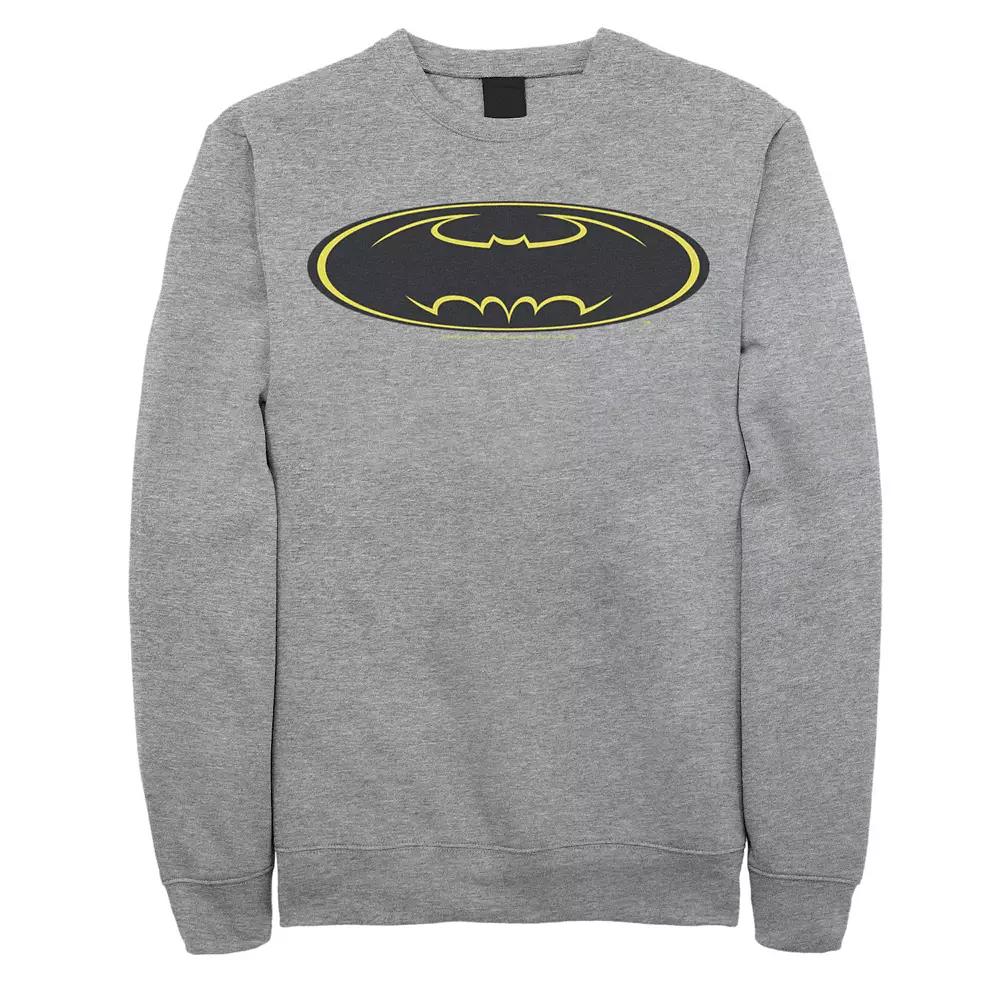Men's DC Comics Batman Distressed Vintage Text Logo Sweatshirt,  Product Image